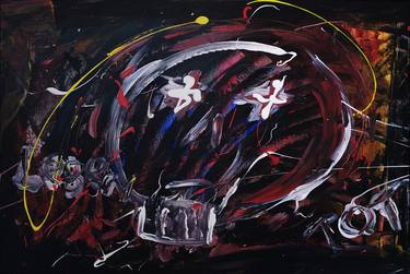 Original Abstract Expressionism Mortality Paintings by Peter Geluk