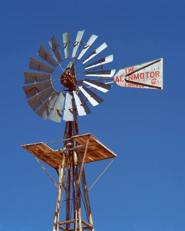 Aermotor Windmill, Navajo AZ, Route 66, 2000. Limited Edition #4 of99 thumb