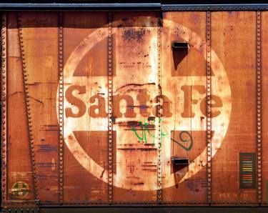 Santa Fe boxcar, Barstow CA  Route 66.  2000. Limited Edition #5 of 99 thumb