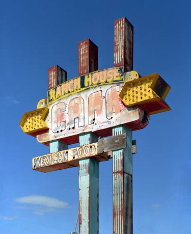 Ranch House Cafe (gone) Sign, Tucumcari NM Route 66, 2001  Limited Edition #4 of 99 thumb