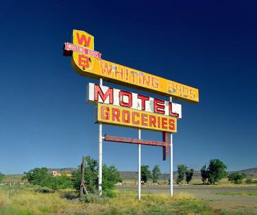 Whiting Bros. Groceries, Gas, Motel, San Fidel NM, Route 66, 1999. Limited Edition #3 of 99 thumb