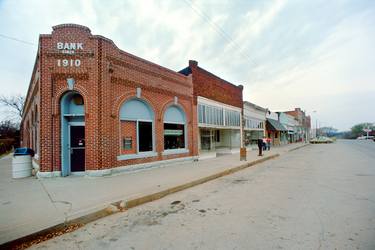 Depew Oklahoma Bank, Route 66, 1980. Limited Edition #3 of 99 thumb