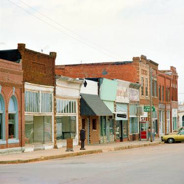 Main Street, Depew Oklahoma, Route 66, 1980. Limited Edition #3 of 99 thumb
