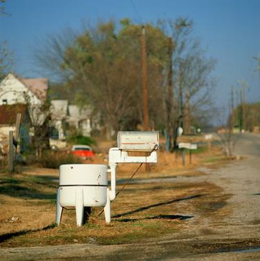 Washtub Mailbox, Chelsea OK, Route 66, 1980. Limited Edition #4 of 99 thumb