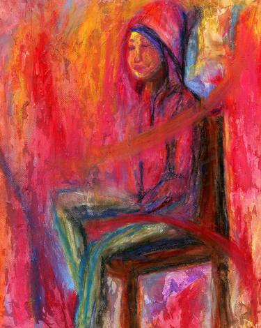 Original Abstract Expressionism Women Drawings by Jamie Chihuan