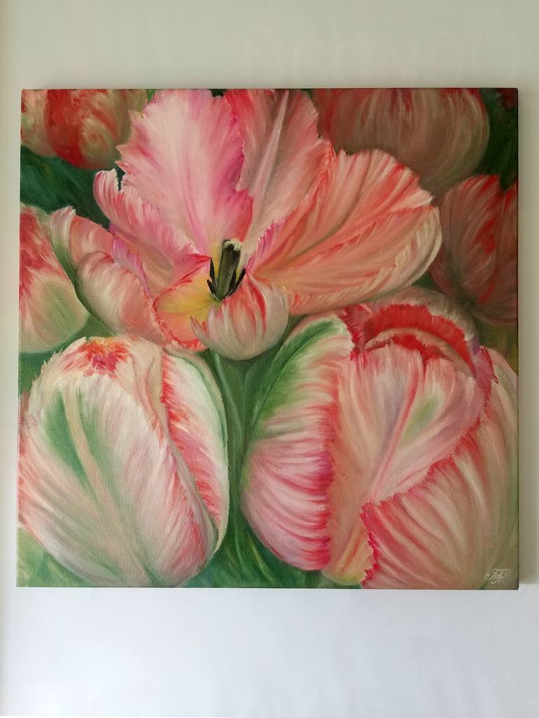 Original Impressionism Floral Painting by Alla Panfilova