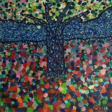 Print of Abstract Expressionism Tree Paintings by Maxim Pritula