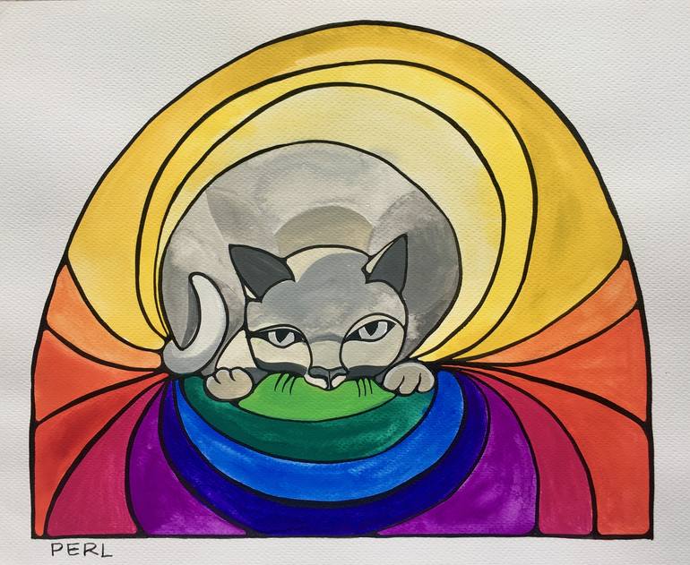 Uphill All the Way Painting by Pamela Perl | Saatchi Art