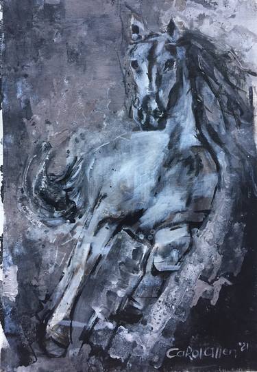 Print of Fine Art Horse Paintings by Carol Allen