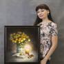 Still lifes with bouquets of flowers are my favorite subject for creating oil paintings on canvas. The picture is signed. The back shows the author's name, size, materials, and year of creation in Russian. Add a picture of a Russian artist to your collection!
