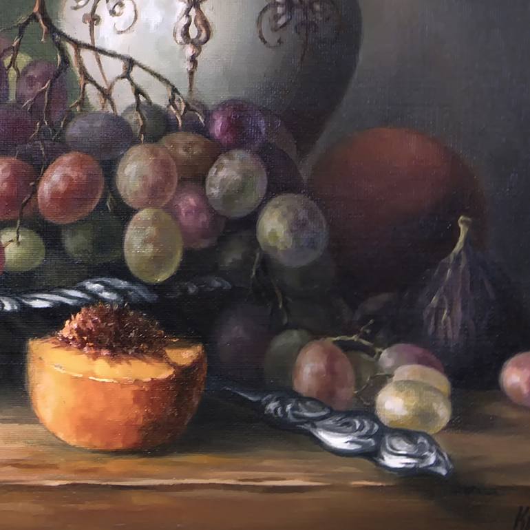 Original Fine Art Still Life Painting by Iuliia Kravchenko