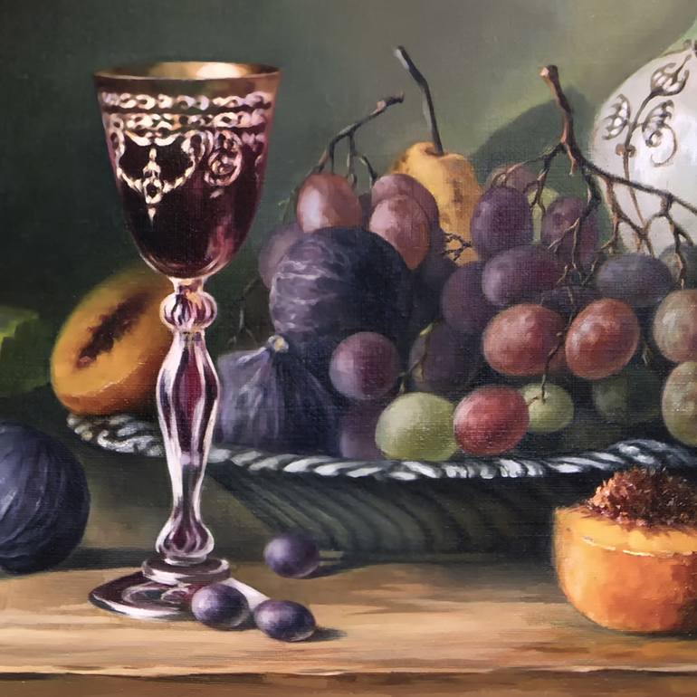 Original Fine Art Still Life Painting by Iuliia Kravchenko