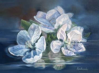 Original Fine Art Floral Paintings by Iuliia Kravchenko