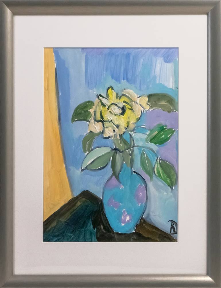 Original Expressionism Floral Painting by Katia Demyanova