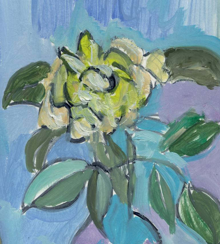 Original Expressionism Floral Painting by Katia Demyanova