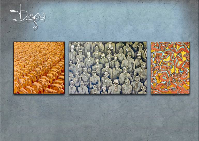 Original Figurative Nude Painting by Dags Vidulejs