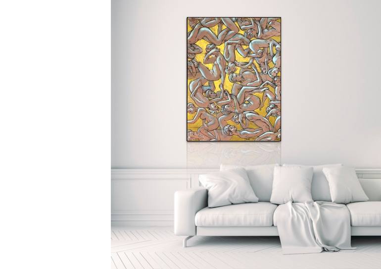 Original Figurative Nude Painting by Dags Vidulejs