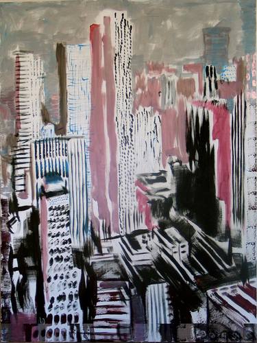 Print of Abstract Expressionism Cities Paintings by Dags Vidulejs