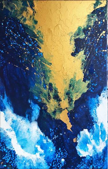 Original Abstract Painting by Bluelady Arts