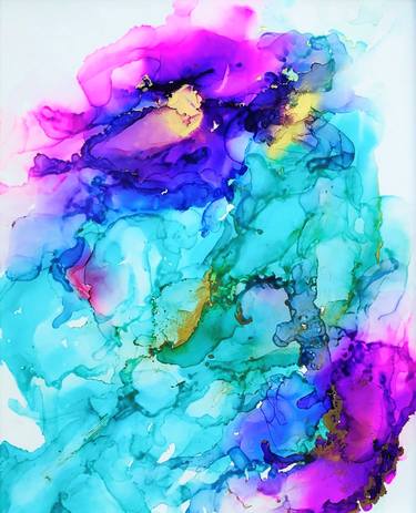 Original Conceptual Abstract Paintings by Bluelady Arts