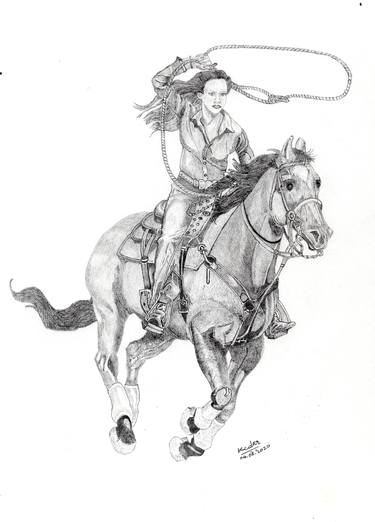 Print of Art Deco Horse Drawings by Kedar Shende