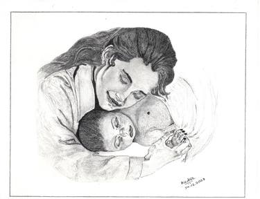 Original Portraiture Family Drawings by Kedar Shende
