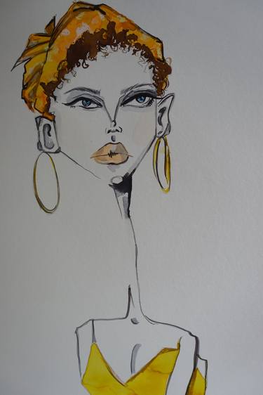 Print of Figurative Fashion Drawings by sofia sotiriadou