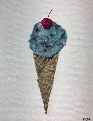 Original Food Paintings by Olga Blueberry