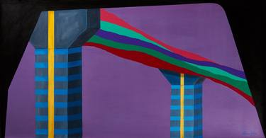 Original Abstract Expressionism Architecture Paintings by Liliana Folta