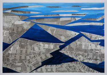 Original Abstract Aerial Paintings by Liliana Folta