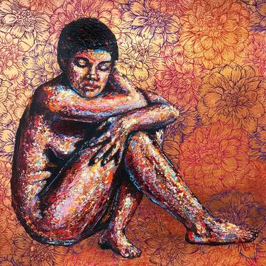 Original Nude Painting by Abril Espinoza Arte