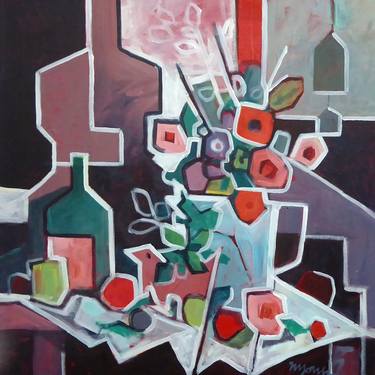 Original Abstract Still Life Paintings by Micheal Jones