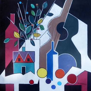 Print of Cubism Music Paintings by Micheal Jones