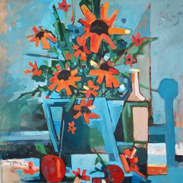 Original Still Life Paintings by Micheal Jones