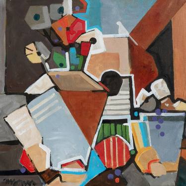 Print of Cubism Music Paintings by Micheal Jones