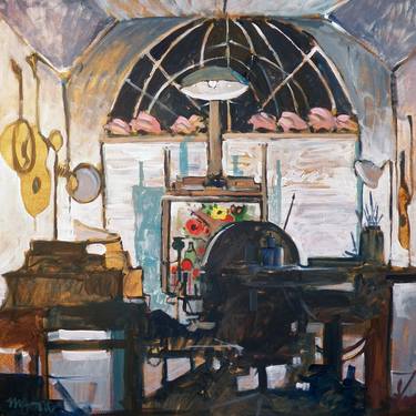 Print of Cubism Interiors Paintings by Micheal Jones