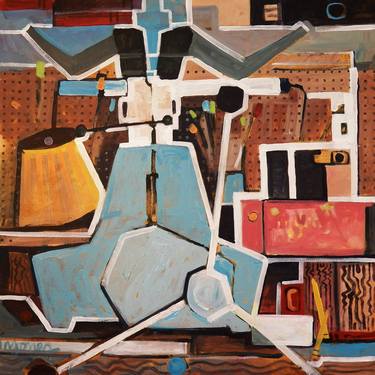 Print of Cubism Still Life Paintings by Micheal Jones