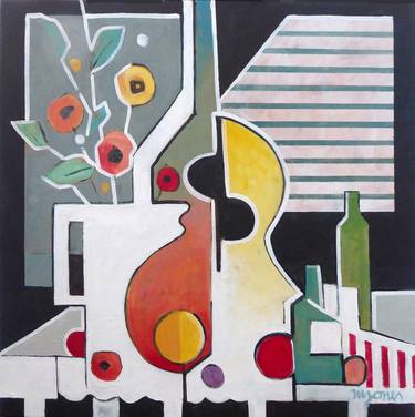 Print of Cubism Music Paintings by Micheal Jones