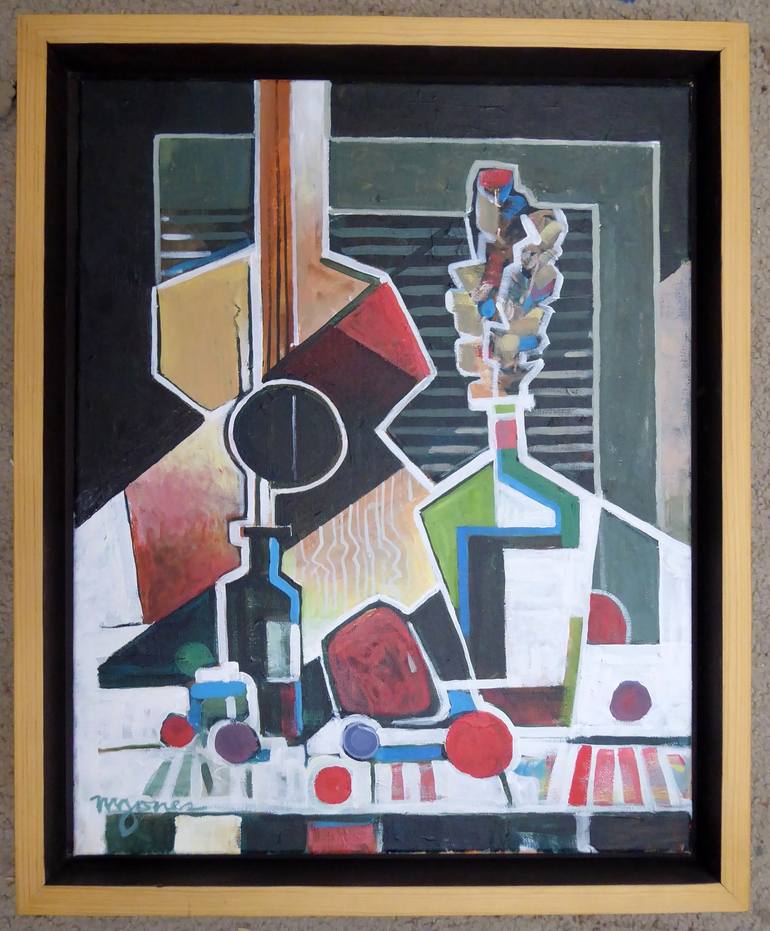 Original Cubism Music Painting by Micheal Jones