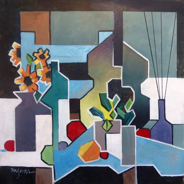 Print of Cubism Music Paintings by Micheal Jones