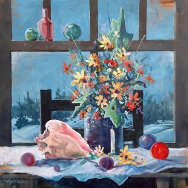 Print of Impressionism Still Life Paintings by Micheal Jones