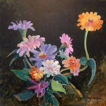 Print of Floral Paintings by Micheal Jones