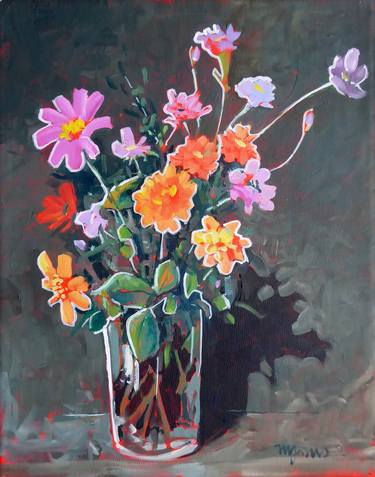 Print of Floral Paintings by Micheal Jones