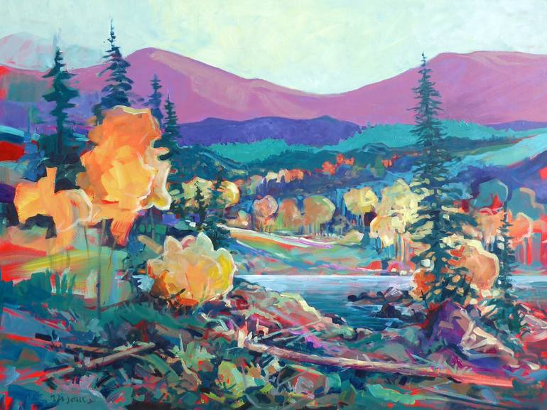 Print of Cubism Landscape Paintings by Micheal Jones