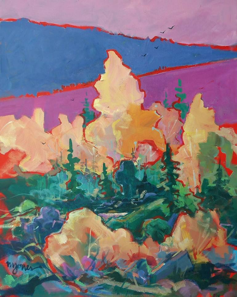 Print of Impressionism Landscape Paintings by Micheal Jones