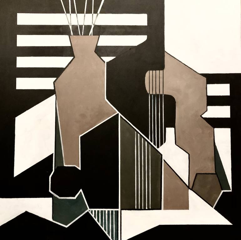 Print of Cubism Still Life Paintings by Micheal Jones