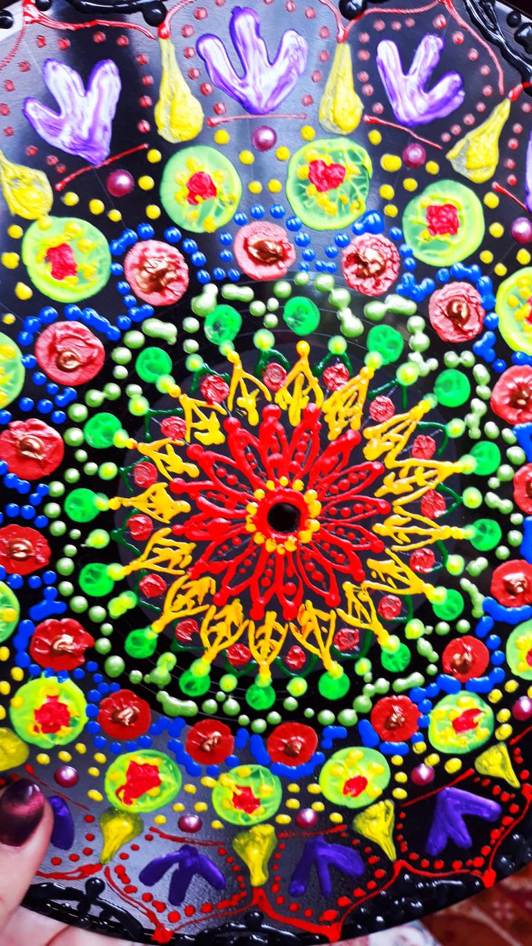 Original Abstract Fantasy Painting by Lyudmila Kovalska