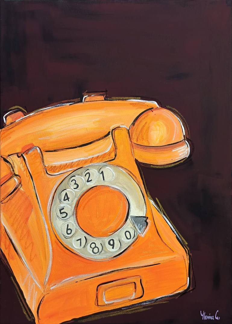 Disc phone Painting by Ylenia Giuliano |