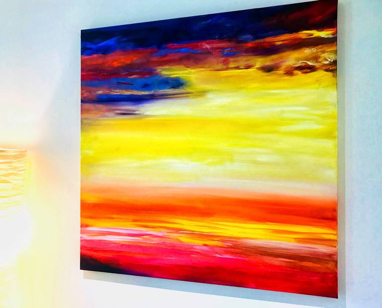 Original Modern Abstract Painting by Sally Oasis 