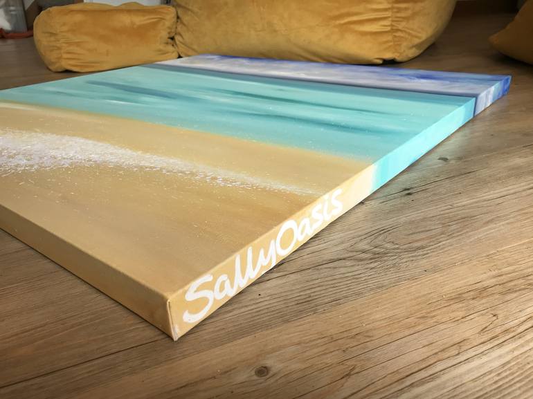 Original Modern Seascape Painting by Sally Oasis 
